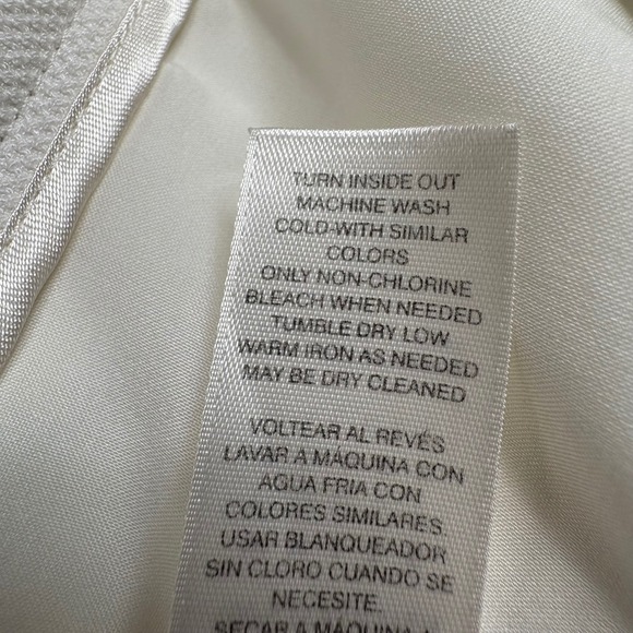 WHITE HOUSE BLACK MARKET The BOOT Womens Sailor Button Flare Pants White Size 10 - Picture 9 of 16